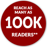 Reach as many as 100K readers