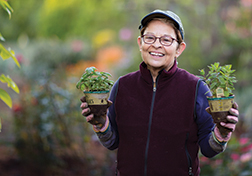 Woman gardening